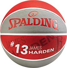 Spalding NBA Player James Harden SZ.7 (83-845Z) Basketballs, Juventud Unisex, Grey/Red, 7